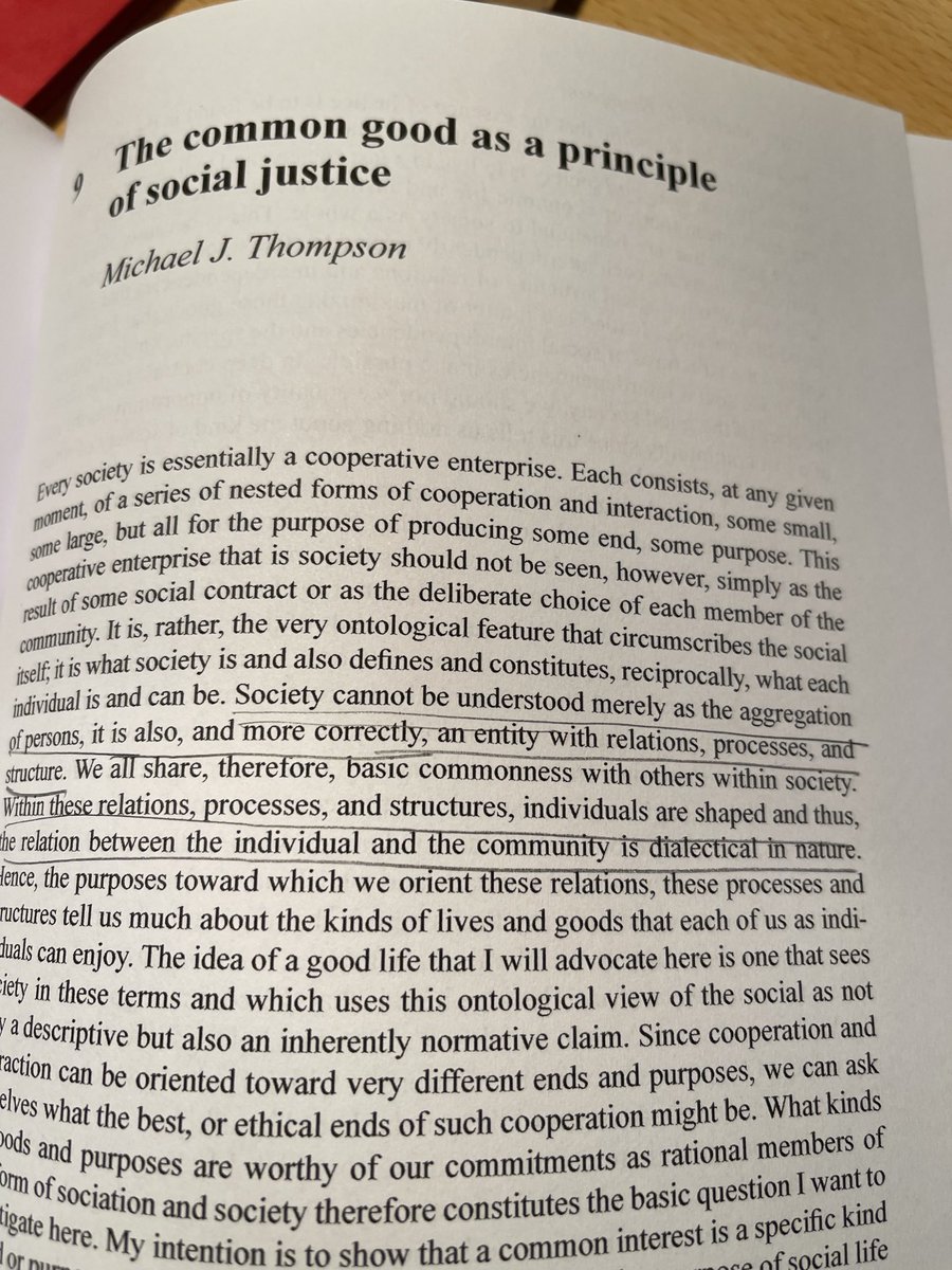 Re-reading this masterpiece by political theorist @MichaelThompson on social justice, growth and society. A must for those in leadership role (and not) !