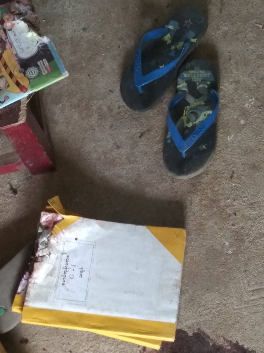HtinAung1977's tweet photo. Sept 16, LetYetKone Village, Depeyin, Sagaing. Military junta committed violence against children in Myanmar.  Five  MI35 fired on the school in session. 6 killed and 20 kids severely wounded. https://t.co/88MDlqa5B8