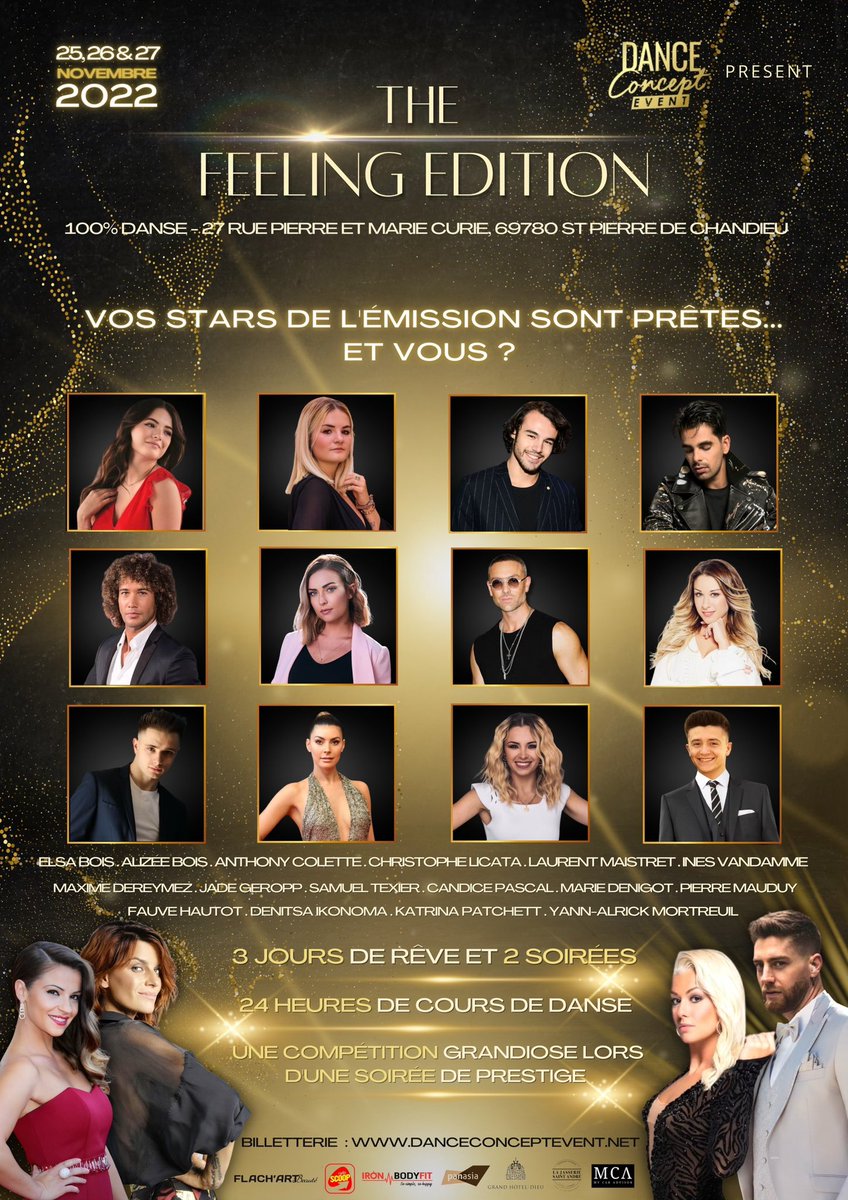 DANCECONCEPTEVE's tweet photo. 💥 Les 25/26 & 27 novembre 2022
Billetterie ouverte : https://t.co/6i5hlP2CIf
⚠️ Certains cours sont déjà presque complets
#dals #danceconceptevent #lyon #TF1 #danseaveclesstars #workshop #show #dance #onlydce #dce https://t.co/zIdBZVHA8C