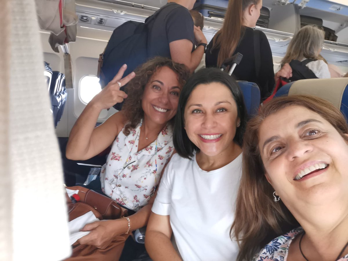 CeipAraya's tweet photo. Our teachers travel to Stockholm!! Good luck 😉. Nuestras profes rumbo a Estocolmo. Buena suerte 🍀@cepsantacruz @colegioelcabo @OPEECanarias @sepiegob @EducacionCan #CLFutureClassroom https://t.co/JOgS66cTkb