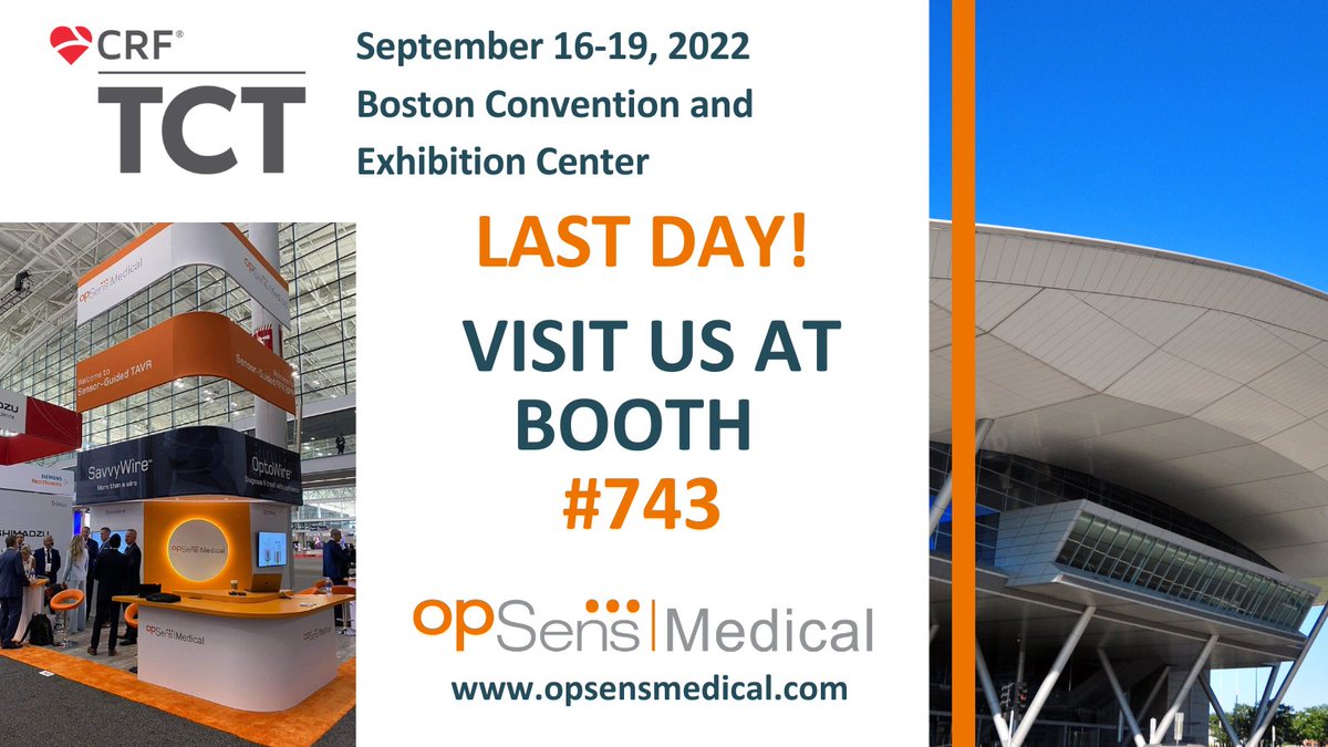 HAEQuebec's tweet image. *Last chance*
Join us at booth 743 to experience the first and only Sensor-Guided solution designed to optimize #TAVR for efficient, predictable outcomes.
Find us here: bit.ly/3eVuyDd
#OpSens #OptoWire #SavvyWire #SavvyTAVR #FFR #PCI #CRFheart #TCT2022 #cardiotwitter