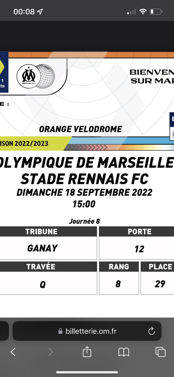 Lami_944's tweet photo. Une Place disponible :

🎟 OM - Rennes
🏟 Tribune Ganay 

20€

#TeamOM #OMRennes @biloEntraide @OM_LeReseau https://t.co/UeU9tKzKSm