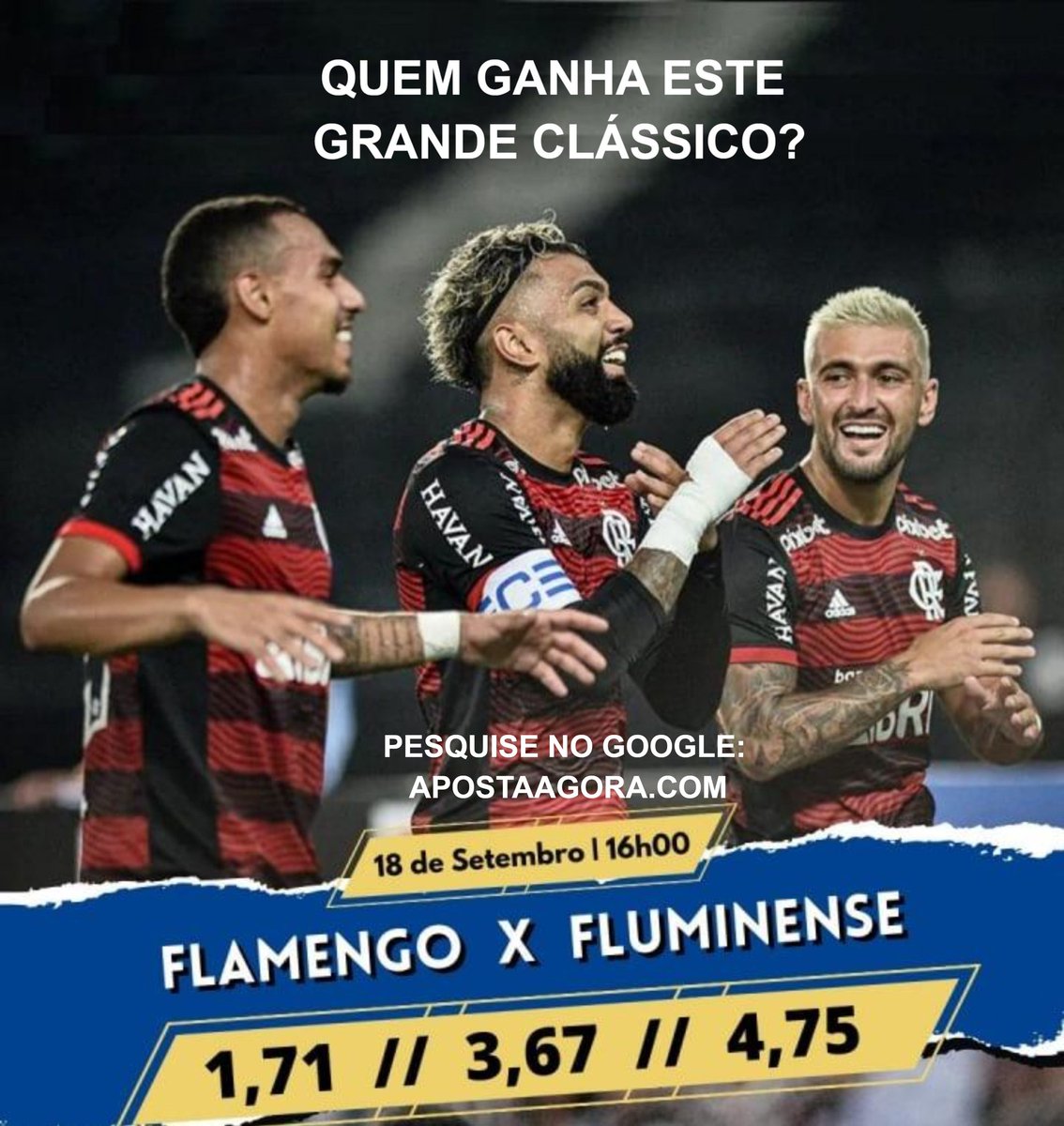 gamblecity_br's tweet photo. Para quem gosta de apostar, a Gamble City está com os melhores ODD'S dos jogos de hoje 18/09 pelo Campeonato Brasileiro Séria A.
🌍https://t.co/y4zyv5MAjd

Toguro Premier League Vini Jr #BailaViniJr Marte
Carioca Ruivinha Racista Neto Putin Felipe Melo Jair #XOTASAWARDS Londrina https://t.co/IwaPL7xTRe