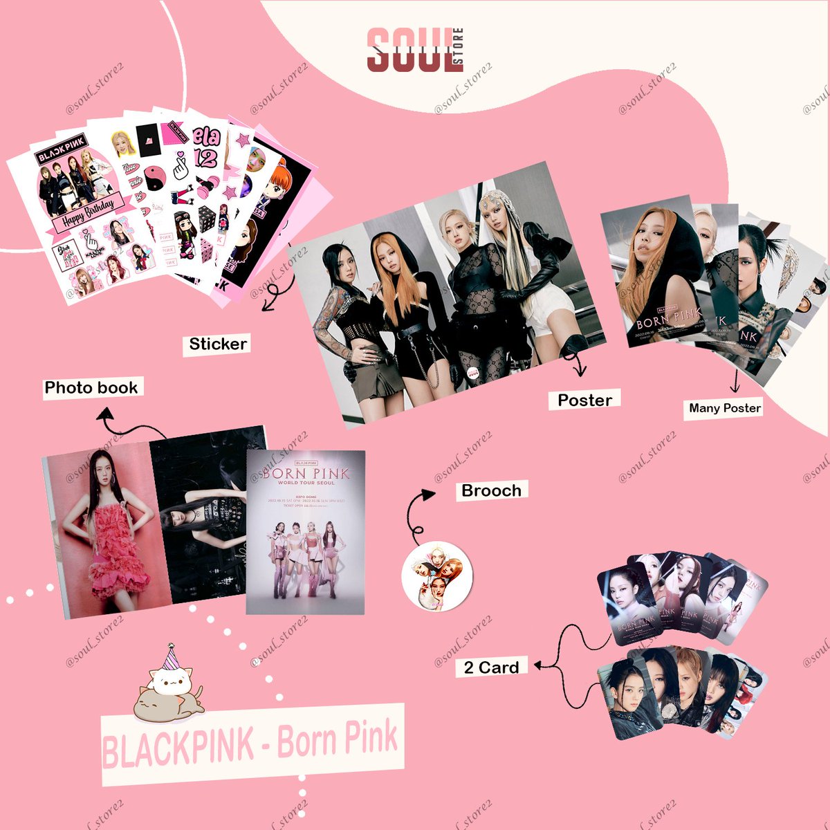 Soul_Store2's tweet photo. متوفر الان باج سول لالبوم #bornpink ل #BLACKPINK على حسب رغبة الجمهور 🤭 

-
.
.
.
.
.

#pinkvenom #JISOO #JENNIE #ROSÉ #LISA #BLINK #YG #ygfamily #lalisa #idol #girlgroup #kpop #dance #jenlisa #jensoo #chaelisa #lisoo #lalisamanoban #fashion #cute #cool #beautiful #gorgeous https://t.co/QPrihfKbSb