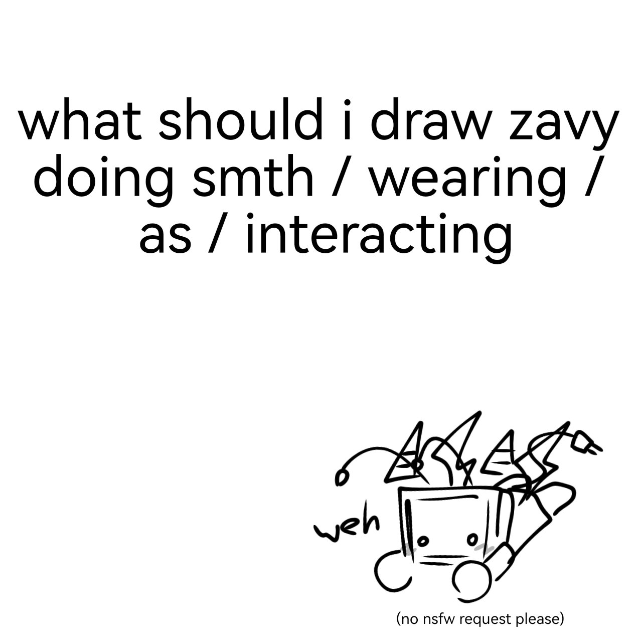 ZAVY on Twitter "What should i draw my sona doing (You can request