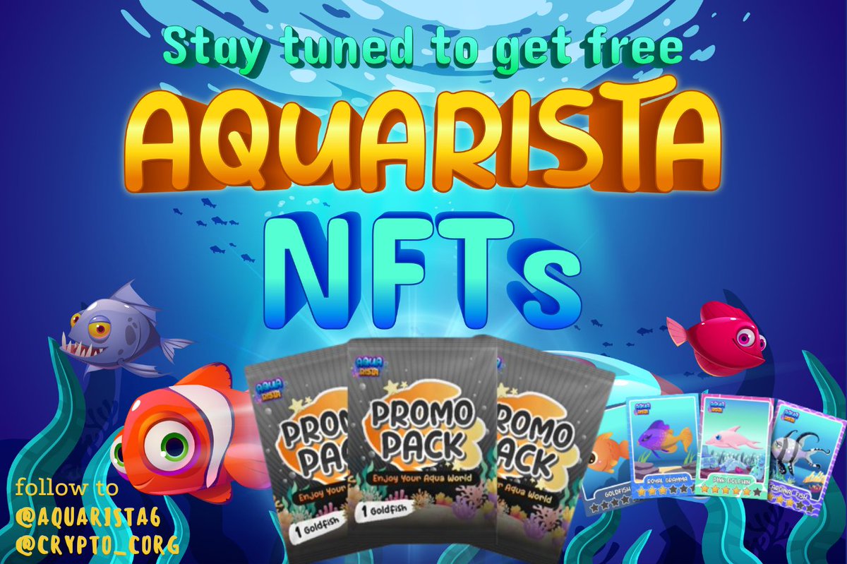 crypto_corg's tweet photo. 🐠#Giveaway 3 PROMO PACK🐠

New project #WAX ✅

🔥3x WINNERS 

✅Follow @Aquarista6 &amp; @crypto_corg 
✅Join https://t.co/EFqEiFiD6h
✅RT🔁 - Like ❤️
✅#3 friends, Comment Wax
Good luck to all.🍀
Еnd 72 hours⏲️

#NFTGiveaways  #NFTdrops #NFTGame #NFTProjects #NFT #P2E #NFTGiveaway https://t.co/16nd1bKeen