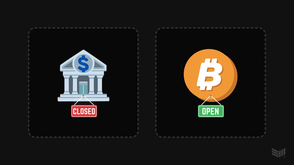 BitcoinMagEDU's tweet photo. REMINDER: Your bank is closed 🚫

Have a #bitcoin weekend! ☀️ https://t.co/a4YGnzpaRl