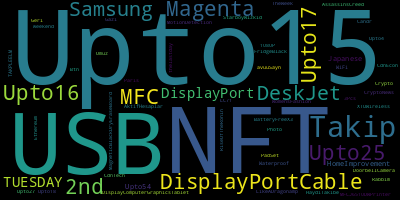 infokalyptisch's tweet photo. Trending in my timeline now:  #Upto15 (9)  #NFT (7)  #USB (6)  #15 (5)  #Takip (3)  #38 (3)  #DisplayPortCable (2)  #Upto16 (2) https://t.co/zmRDG4MgvK