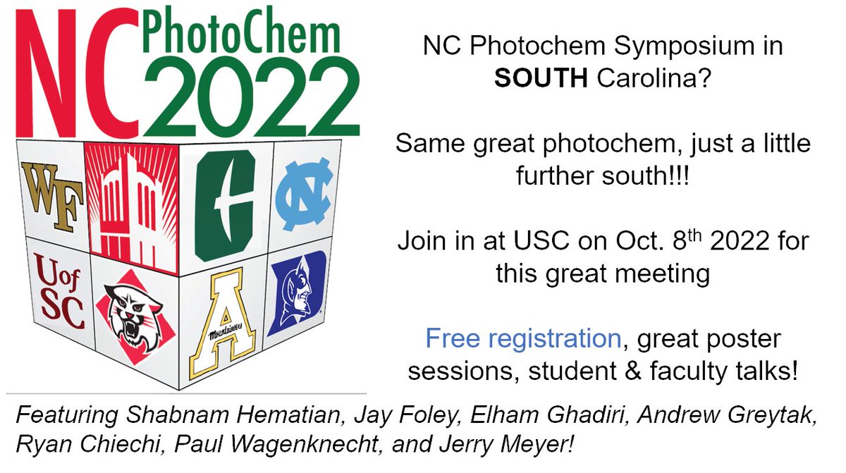 michaelgwalter's tweet photo. NC Photochem is Back!!! https://t.co/7KuV5ueiNk