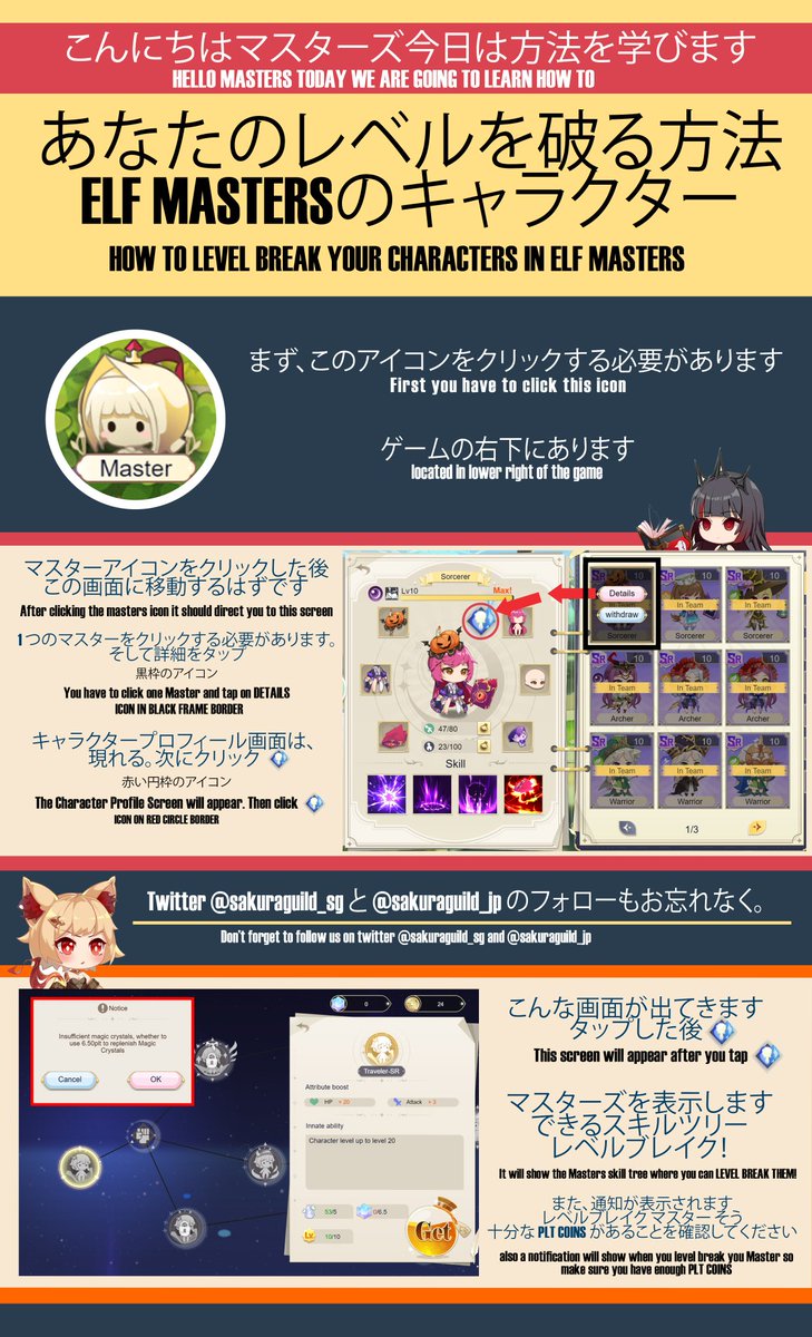 CryptoK_EasyK's tweet photo. GUIDE 1:
How to limit break your masters in #elfmasters @ELF_Masters
#sakuraguildgames #sgg #sggjp #play2earn #playtoearn #nft #nftscholar #nft https://t.co/3t1OSfAL72