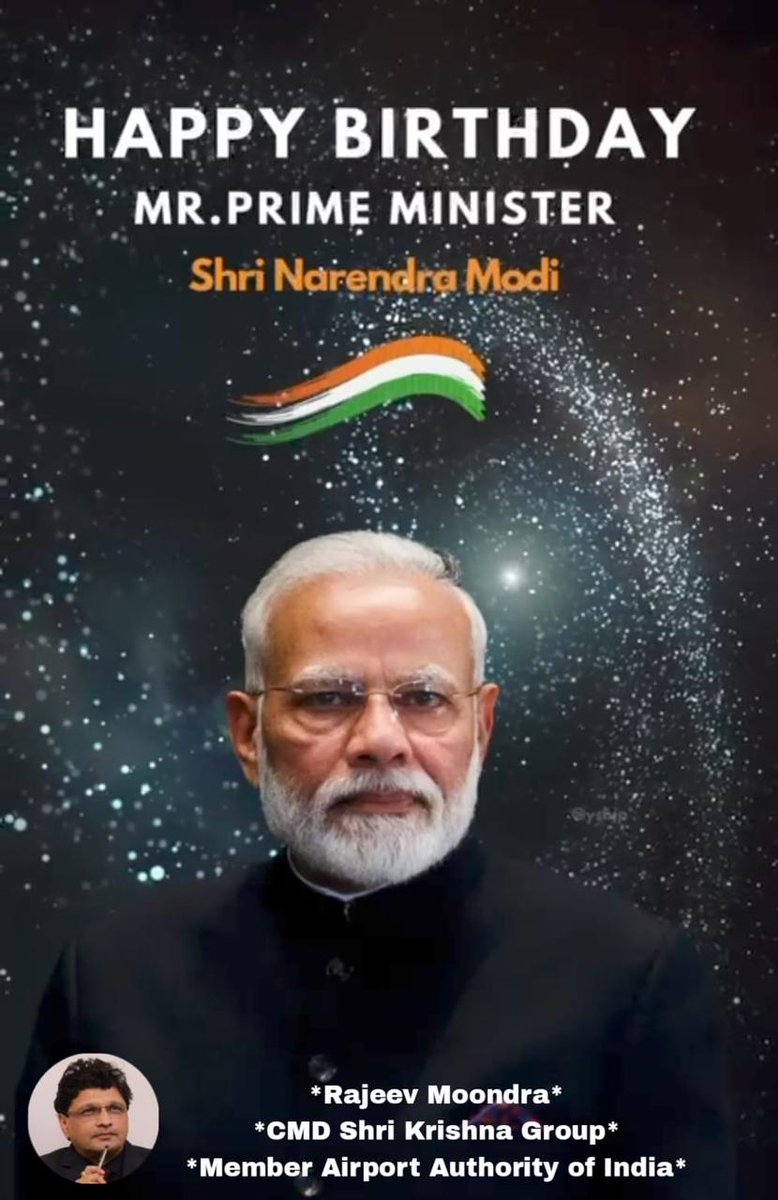 MoondraRajeev's tweet photo. Happy Birthday Modi Ji !!!
#NarenderModi #PMOIndia https://t.co/PWFKhWTLdZ
