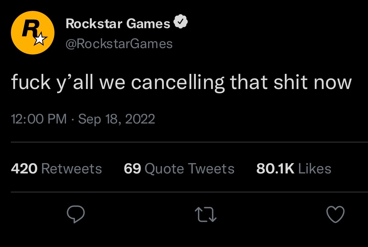 Rockstar Games Accidentally Likes #SaveRedDeadOnline Tweet And