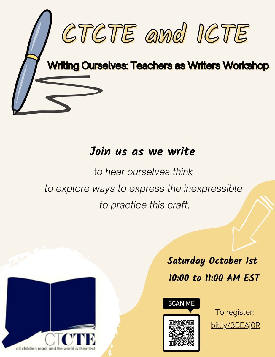 cte_ct's tweet photo. Adichie said, "To choose to write is to reject silence." Join us as we work to put our thoughts in words.  #ncteaffiliates #ctcte #icte https://t.co/q8c1KIKjpT