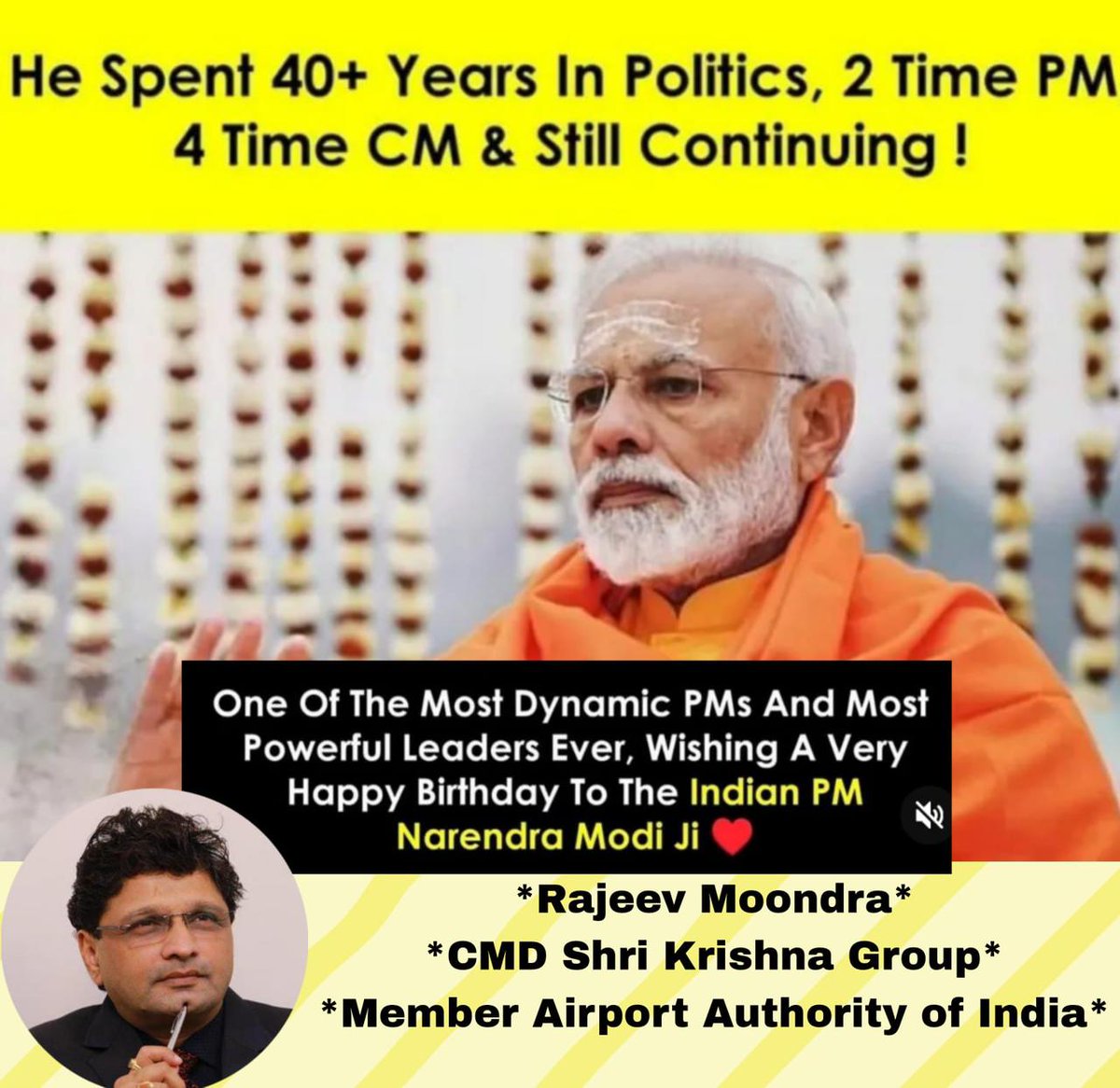 MoondraRajeev's tweet photo. Happy Birthday Modi Ji !!!
#NarendraModi #PMOIndia https://t.co/nh2XmSBWNE