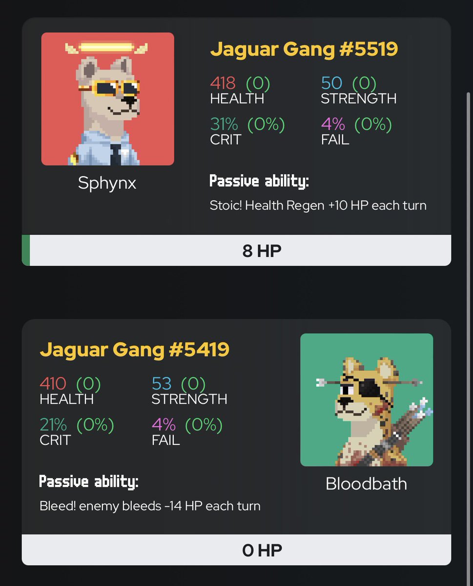 Bukottv's tweet photo. This was a close one!!
Fight club is hitting hard with these jags!
@ApeGangNFT #AGFightClub #WEAREAPEGANG https://t.co/NyHFNOszYF