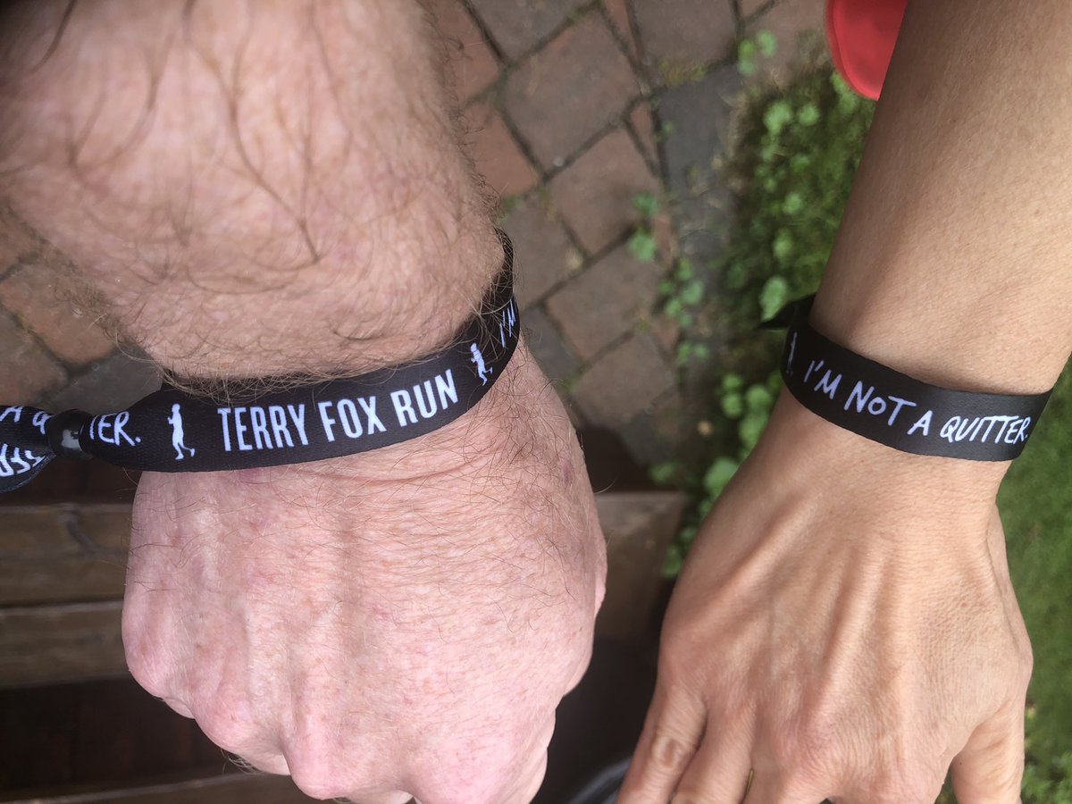 NeilReaumeMD's tweet photo. Bit wet but duathlon complete #RunforTerry https://t.co/jgnrhXHC7G