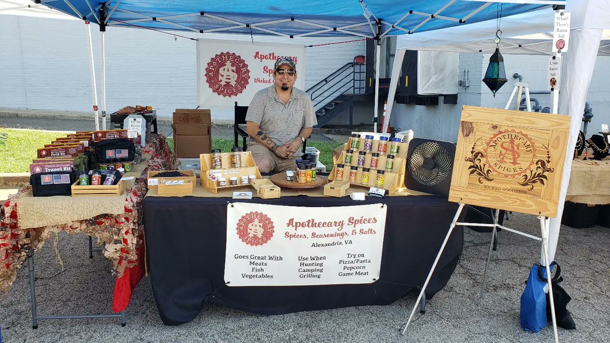 apothecaryspice's tweet photo. NoVA and DC folks, @apothecaryspice will be at @PortCityBrew today (Sunday) from noon to 5pm. It's a beautiful day out. Come get some #WickedGoodness and stock up on your Fall present needs.
#MadeInALX https://t.co/9xybshS4lB