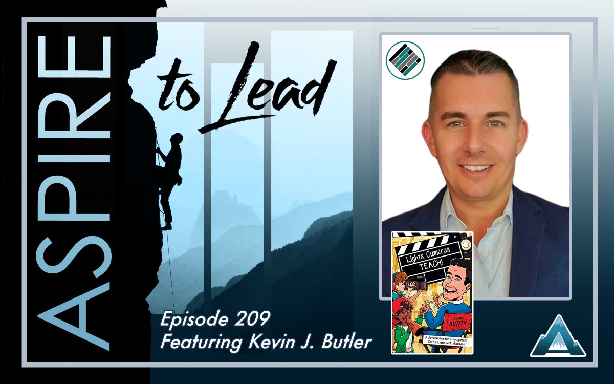 This week’s #AspireLead guest, <a href="/TheKevinJButler/">Kevin Butler</a>, shares how he transformed his teaching style to become more engaging &amp; found his passion in the process. #LightsCamerasTEACH #TeachBetter #Tlap #LeadLAP <a href="/dbc_inc/">Dave Burgess Consulting, Inc.</a> 
🎙️: apple.co/3f07J1l
🖥️: joshstamper.com/aspire-episode…