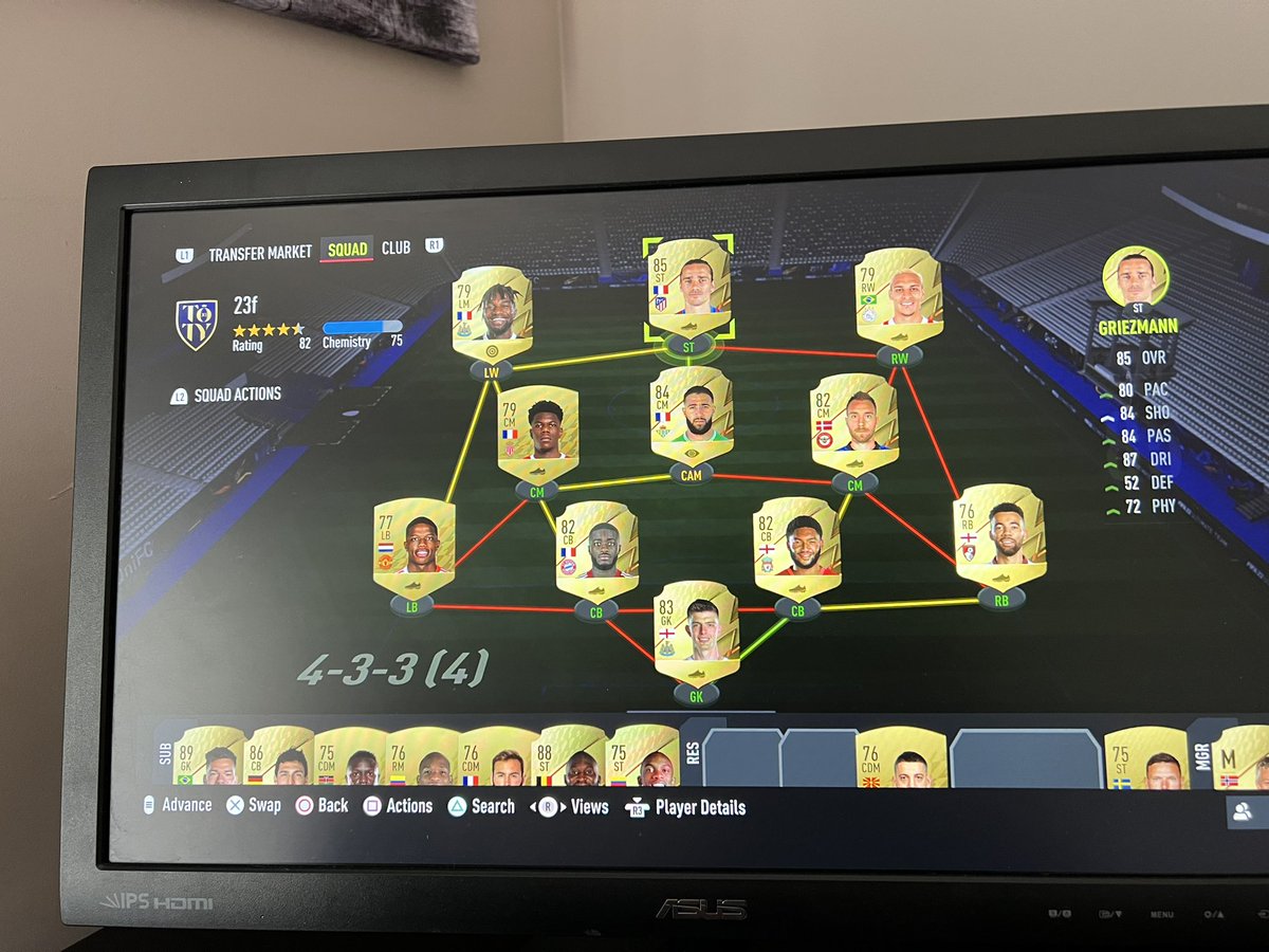 hadjidonchev's tweet photo. @Castro1021 rate my fifa 23 starter team https://t.co/7BxcjWgnWI