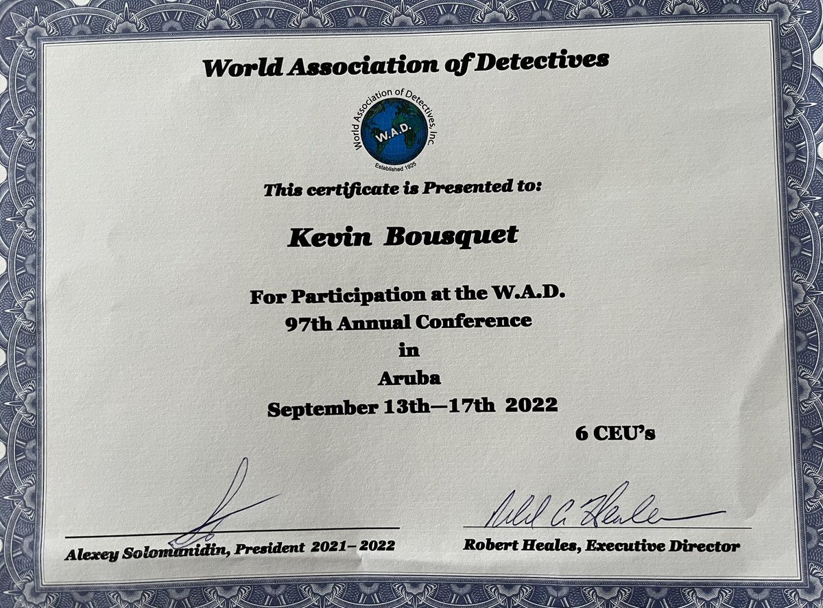 corpagroup's tweet photo. It was my pleasure to speak on Client Discernment at the World Association of Detectives Annual conference in Palm beach Aruba !

 #WAD #detectives #association #annualconference #Aruba https://t.co/TAJjvv3zIe