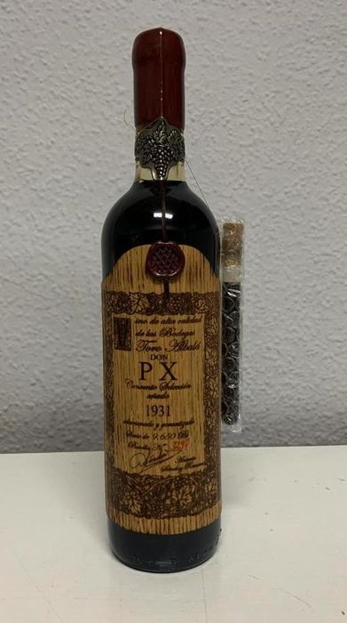 Toro Albala 1931 84 Years Old Don PX, 18%, Lovely fruitiness, nutty, rich, syrupy, PX grapey aromas, oaky raisins on nose. Silky raisin mouthfeel. Spices, sweet earthiness, raisins, prunes, figs, candied pecans on palate. Jammy dark fruit long finish Score 90 Thanks <a href="/jasonhambrey/">jasonhambrey</a>