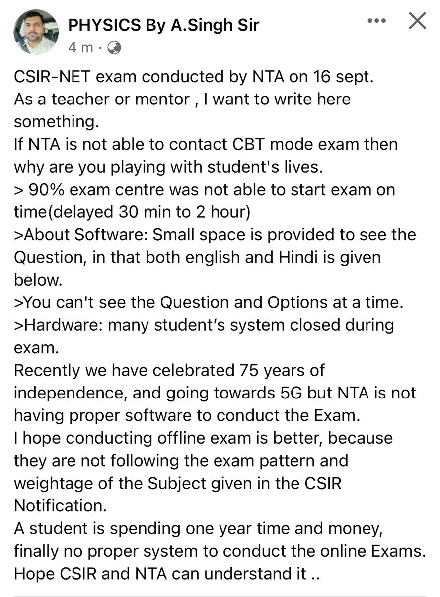 PHYSICSByASINGH's tweet photo. @HRDG_CSIR @DG_NTA @CSIR_IND @PMOIndia @PHYSICSByASINGH https://t.co/jDUraaXJn9