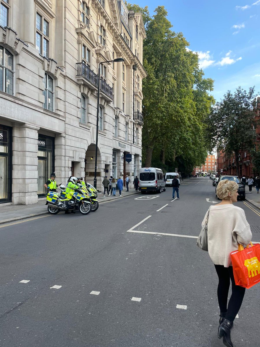 Roads are closed around Sloane Square, with congestion on Kings Road and a large police presence.

It is thought that many officials will be travelling through the area.

It is advised to seek alternative routes for the next few hours is possible.
