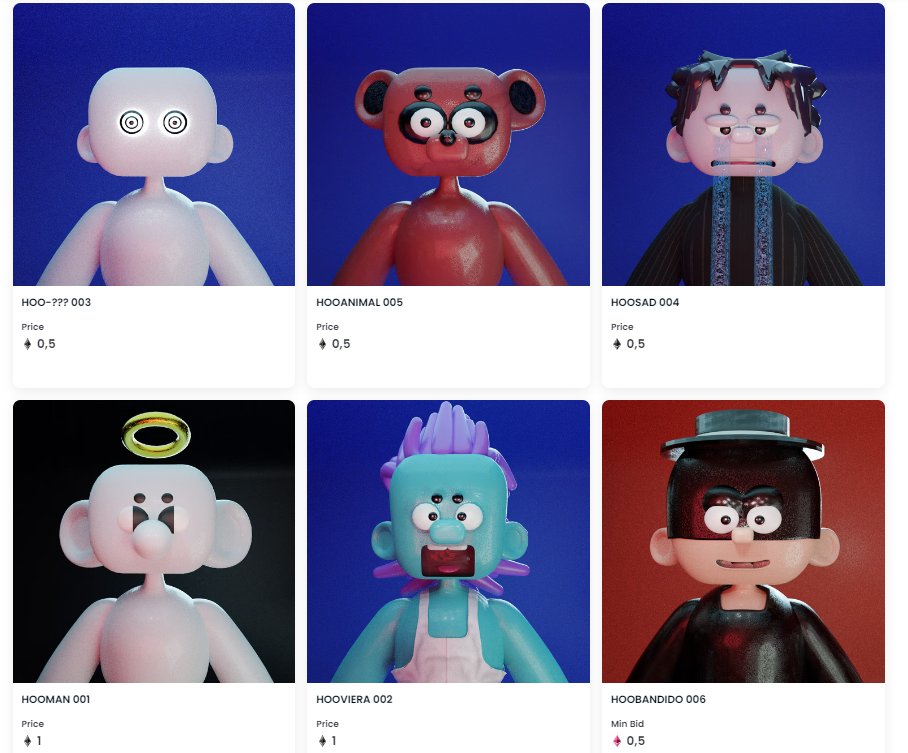 First hoomanos! :) opensea.io/collection/hoo…
#pfp #Ethereum #3d #opensea #NFTCommunity