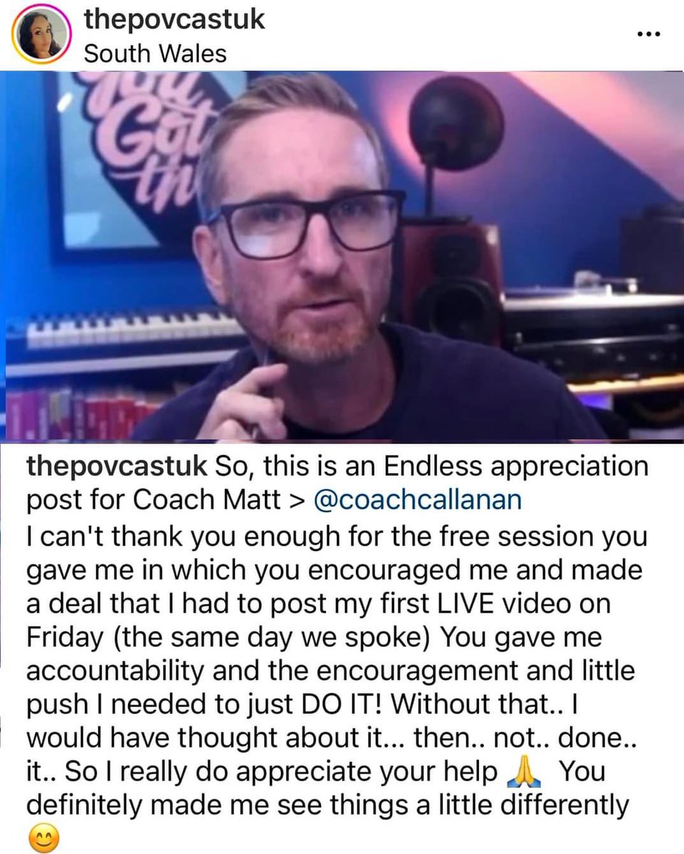 If you can help…help…you never know the difference it will make (&amp; how far it will positively ripple out)

Able to give a free #coaching session to a young mum (who saw us on TV) who was working in H Samuels and knew she had more potential.

She decided to do something about it