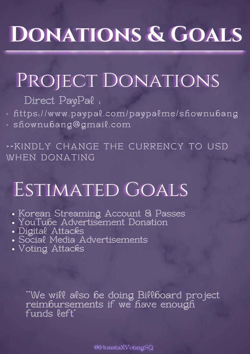 MonstaXVotingSQ's tweet photo. [ ATTENTION MONBEBE ]

We heard you! The decision has been made. We will be combining the funds left from SOL and VOYAGER + the funds we collected from the ongoing Preparation Project attached on the thread below 👇🏻

More info about the project will be announced soon, stay tuned! https://t.co/i2NvCbS14M