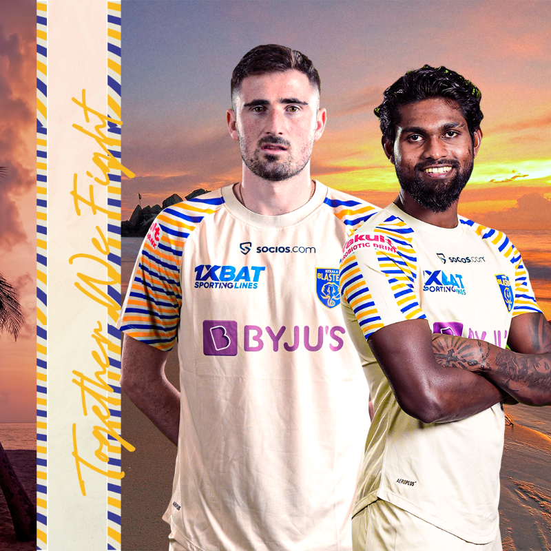 KeralaBlasters's tweet photo. 𝙍𝙚𝙖𝙙𝙮 𝙛𝙤𝙧 𝙩𝙝𝙚 𝙛𝙞𝙚𝙡𝙙 𝙡𝙞𝙠𝙚 𝙛𝙞𝙨𝙝 𝙞𝙣 𝙬𝙖𝙩𝙚𝙧! 🌊💛

Our Third Kit is up for grabs! Get yours today!

#ഒന്നായിപോരാടാം #KBFC