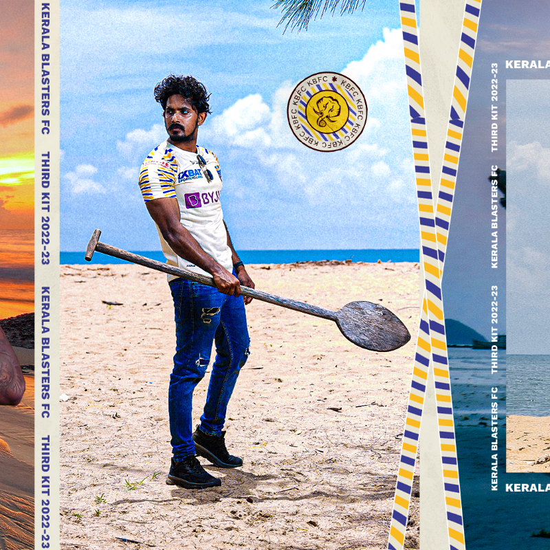 KeralaBlasters's tweet photo. 𝙍𝙚𝙖𝙙𝙮 𝙛𝙤𝙧 𝙩𝙝𝙚 𝙛𝙞𝙚𝙡𝙙 𝙡𝙞𝙠𝙚 𝙛𝙞𝙨𝙝 𝙞𝙣 𝙬𝙖𝙩𝙚𝙧! 🌊💛

Our Third Kit is up for grabs! Get yours today!

#ഒന്നായിപോരാടാം #KBFC