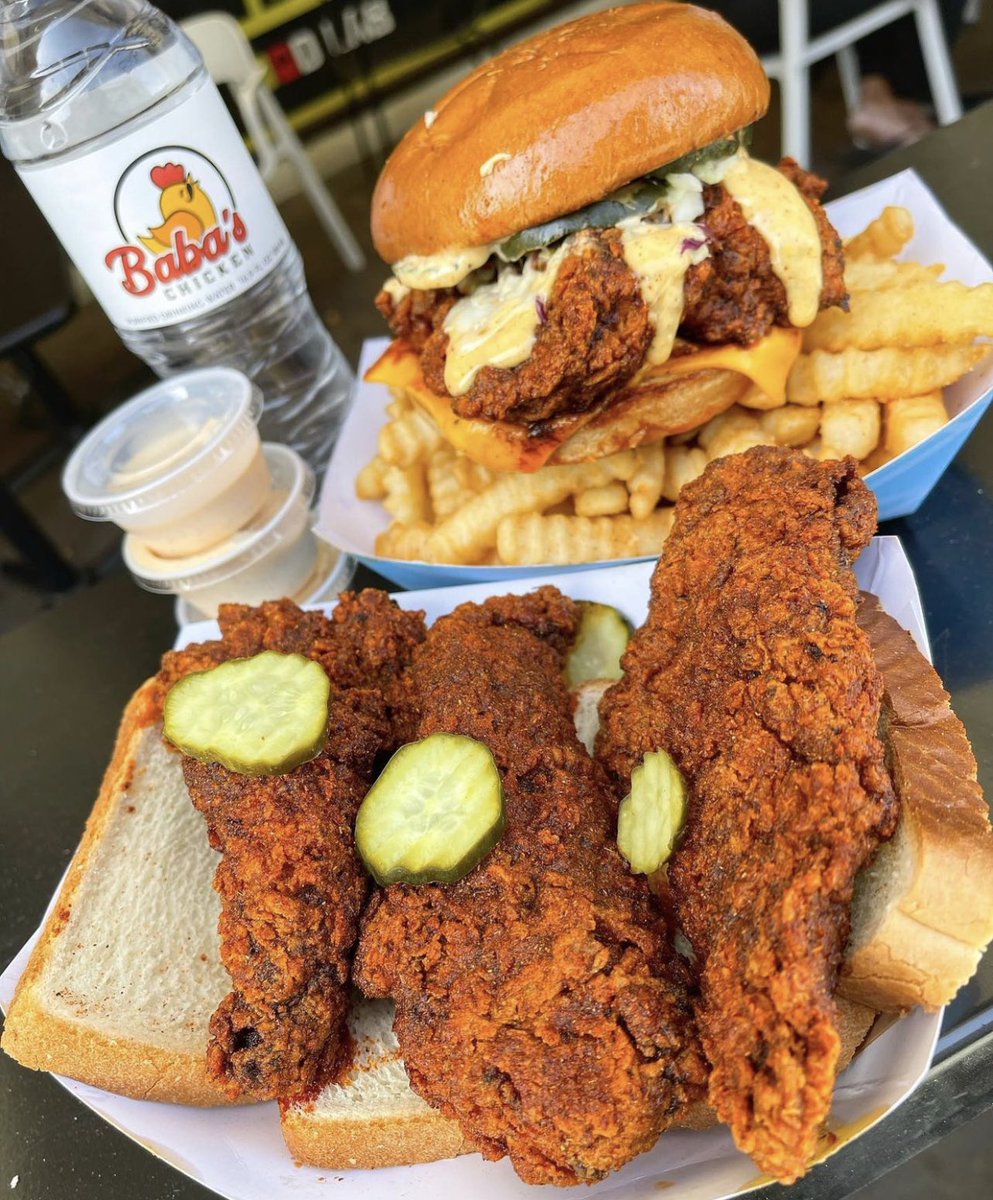 BabasChicken's tweet photo. Breaking news: hot chicken. https://t.co/o7xuyOhKuf