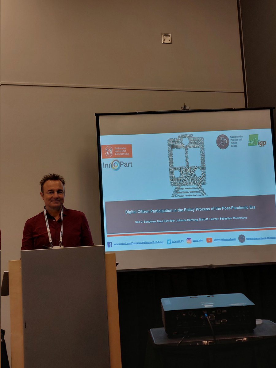 Third day at the #APSA2022 <a href="/APSAtweets/">APSA</a> continued with a panel on the use of narratives #NPF <a href="/NpfOnline/">NPFOnlineCommunity</a>.
<a href="/NilsBandelow/">Nils C. Bandelow</a> and <a href="/IlanaSchroder/">Ilana Schröder</a> presented work on the #InnoPart project <a href="/tuBraunschweig/">TU Braunschweig</a> @IGP_TUBS.  Thanks to everybody for the interesting exchange! #CoPPPonTour