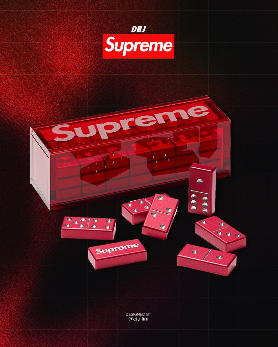 その他 SUPREME ALUMINUM DOMINOSET Supreme Aluminum Domino Set Will be one of the accessories
