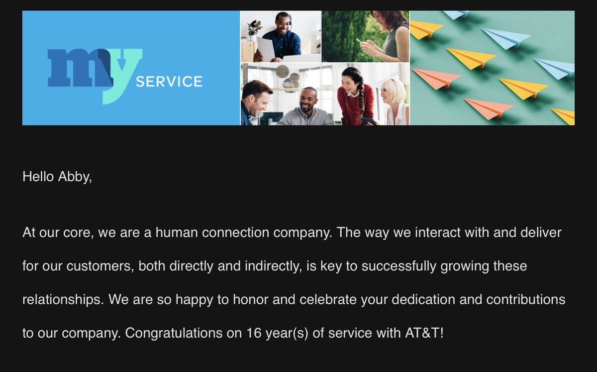 Never imagined 16 years ago that this job would turn into a career! Or that I would find some of the best people. Thankful for all the opportunities this company has provided. Can’t wait to see how I continue to grow!!  #LifeAtATT