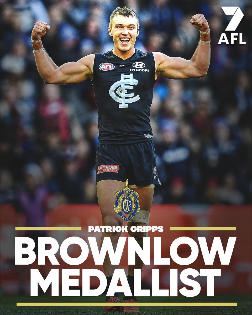 PATRICK CRIPPS IS THE 2022 BROWNLOW MEDALLIST
