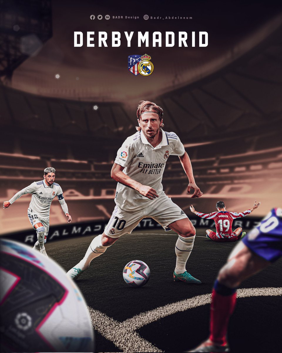 BADRDesign14's tweet photo. - ๐จ My Design .. #BADR_Design .
M a t c h D a y
#RealMadrid Vs #AtleticoMadrid
#DerbyMadrid #LaLiga #Football
@realmadrid @atletienglish @LaLiga
- D e r b y M a d r i d . https://t.co/CPzv6JmHMr