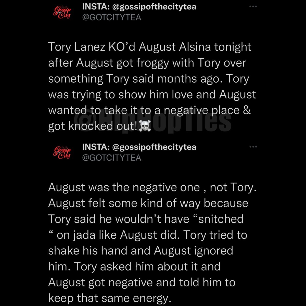 HipHopTiesMedia's tweet photo. Tory Lanez reportedly knocked out August Alsina in Chicago last night.👀😳 https://t.co/S6pp38A1wj