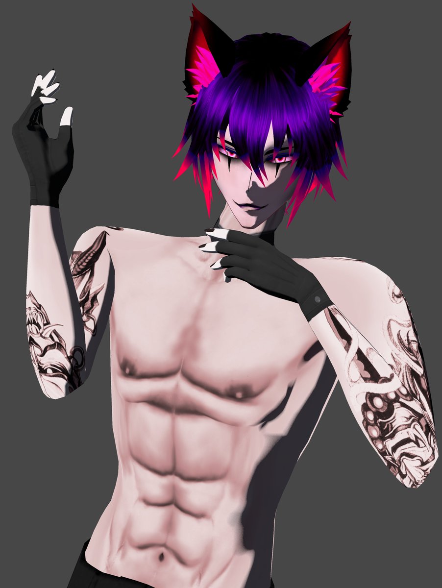 abaddonsmiles's tweet photo. Thinking of doing some GQ style modeling. let me know what you think of the model update. #envtuber #vtuber #VTuberUprising #vtubermodeling https://t.co/pFYgkeEdO1