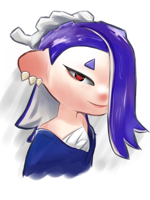 スプラ3買ったので艶やかなフウカさん落書き#スプラトゥーン3 #イラスト 