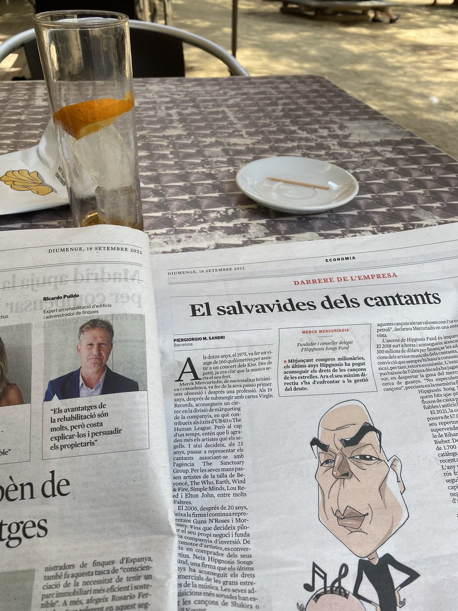 PujalsJosep's tweet photo. Domingo ideal, vermut y un artículo súperinteresante sobre el valor de los intangibles de @Piersandri #intanglibles https://t.co/Fw7XWXRXMK