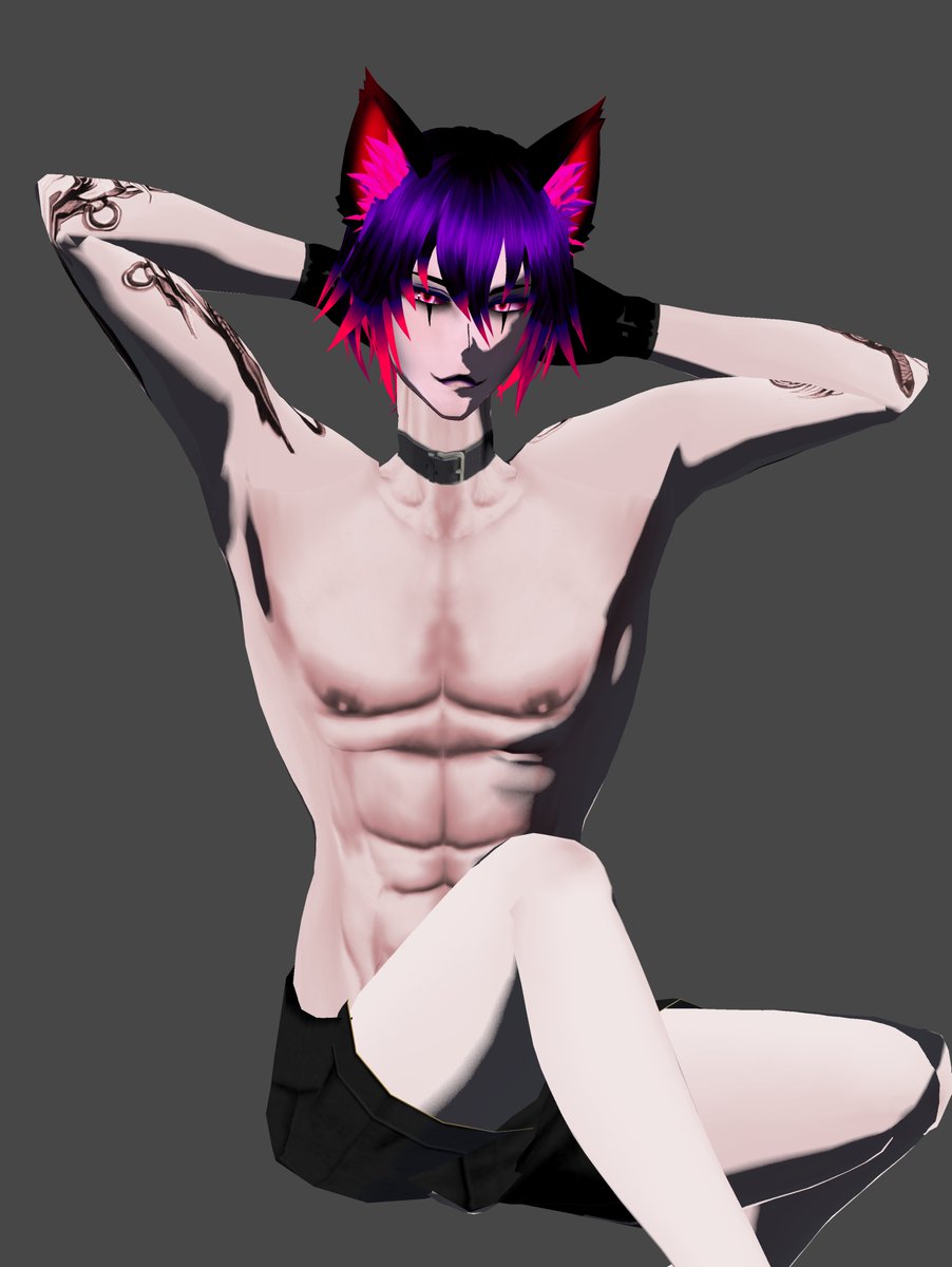 abaddonsmiles's tweet photo. Thinking of doing some GQ style modeling. let me know what you think of the model update. #envtuber #vtuber #VTuberUprising #vtubermodeling https://t.co/pFYgkeEdO1
