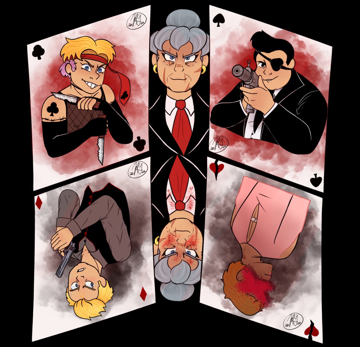 thecanonkelly's tweet photo. The Suits ♣️♠️♦️[redacted] https://t.co/PMAXjtmObY