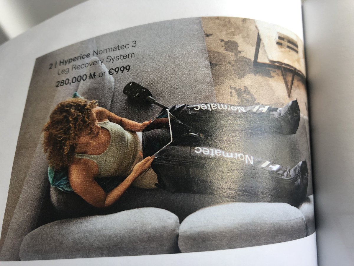 HannahBeba's tweet photo. What the actual .. leg recovery system 😂 #EASD2022 #inflightshopping https://t.co/3ZmHZCOcaB