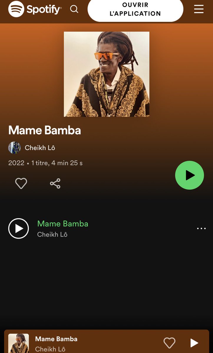 cheikhloo's tweet photo. Spotify
https://t.co/aHAfd0a9FD

iTunes
https://t.co/BGpn6Gn3PW

Deezer
https://t.co/HrMsnmgZ76

Produced by @massambaloo 
Released by Rusticalrecords
#cheikhlo #Senegal #Dakar #MameBamba https://t.co/mo3EGibpxv