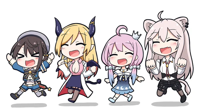 #絵柄が好みって人にフォローされたいかわいい系な感じでVtuber(ホロライブ主体)で描いてます 