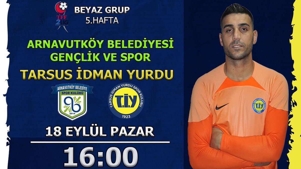 🟡 2.LİG BEYAZ GRUP 5. HAFTA 🔵

Arnavutköy Belediyesi Gençlik ve Spor🆚 Tarsus İdman Yurdu
    
🏟️Vefa Stadı
📆18.09.2022
⏰16:00
📺 -

Hakemler: 

(H) FERİDUN DALDAŞ
(Y) MURATCAN ILGAZ
(Y) İBRAHİM ETHEM POTUK
(D) MEHMET ÇAĞATAY LAKOT
