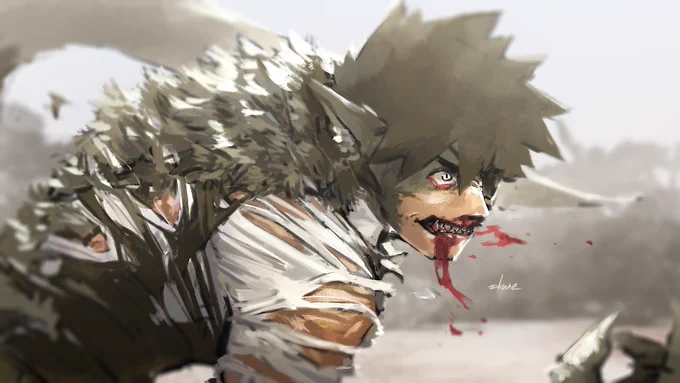 血糊の似合う丈夫そうな男が好きです #自創作男子イラストフェス01 