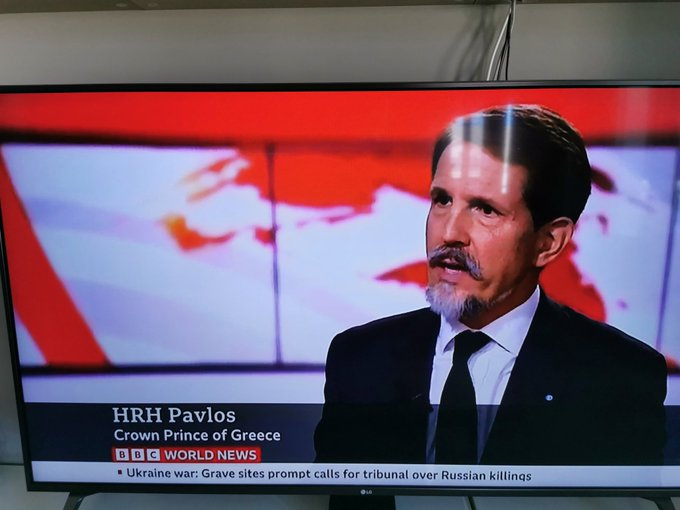 There is no "Crown Prince of Greece". Monarchy in Greece has been abolished since 1974.

Unless BBC did a general research about parasitism and the environment.